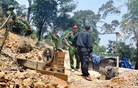 Truy quét vàng tặc ở bãi vàng Bồng Miêu