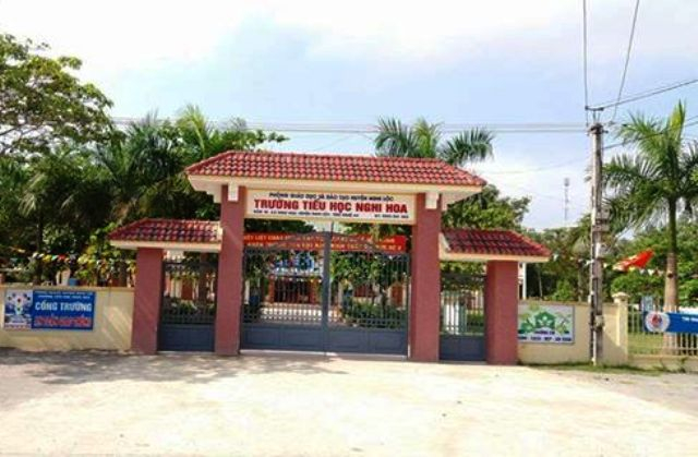 Trường Tiểu học Nghi Hoa - Nơi xảy ra sự việc. (Ảnh: b&aacute;o Infornet)