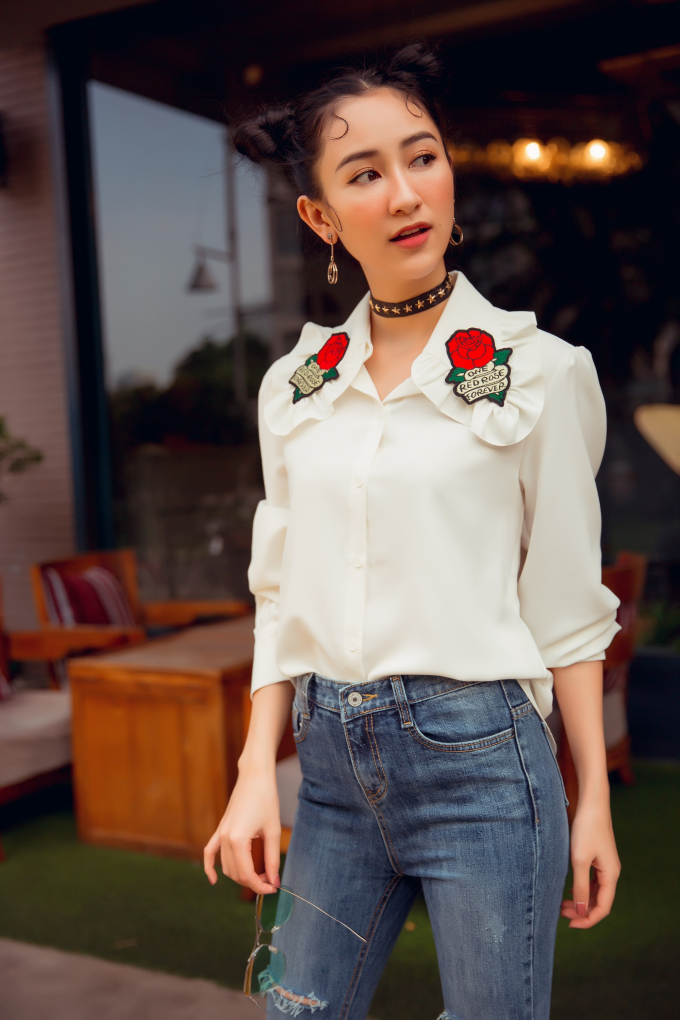 &Aacute; hậu H&agrave; Thu diện street style s&agrave;nh điệu đầy &ldquo;nổi loạn&rdquo;