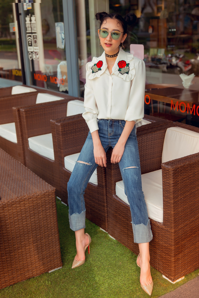 &Aacute; hậu H&agrave; Thu diện street style s&agrave;nh điệu đầy &ldquo;nổi loạn&rdquo;