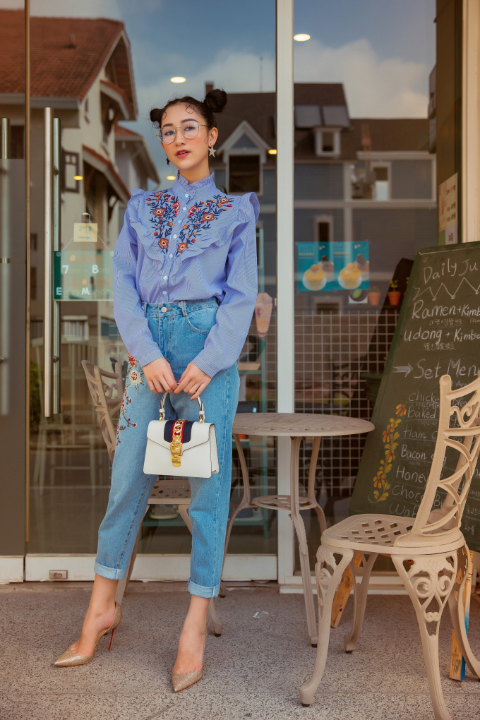 &Aacute; hậu H&agrave; Thu diện street style s&agrave;nh điệu đầy &ldquo;nổi loạn&rdquo;