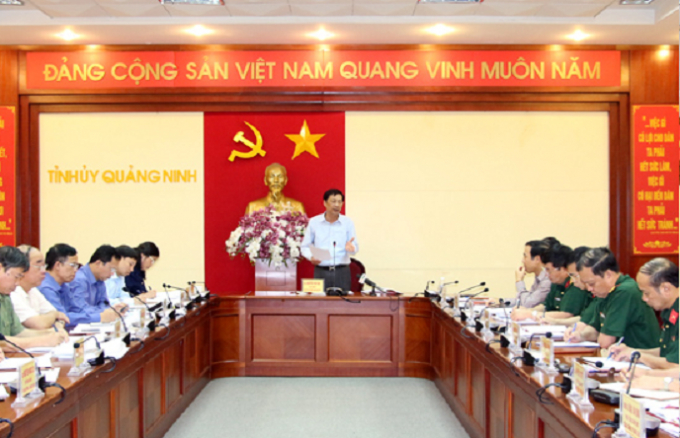 &Ocirc;ng Nguyễn Văn Đọc đưa ra c&aacute;c chỉ đạo trong buổi l&agrave;m việc với Tổng C&ocirc;ng ty Đ&ocirc;ng Bắc về t&igrave;nh h&igrave;nh sản xuất kinh doanh v&agrave; quản l&yacute; ranh giới mỏ, bảo vệ t&agrave;i nguy&ecirc;n than tr&ecirc;n địa b&agrave;n thị x&atilde; Đ&ocirc;ng Triều.