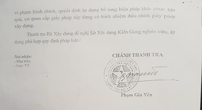 Hướng dẫn của Thanh tra Bộ X&acirc;y dựng trong vụ t&ograve;a nh&agrave; Anh&nbsp;Đ&agrave;o Sứ Ti&ecirc;n.