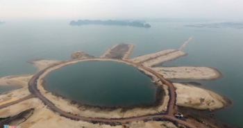 Dự án lấn biển xây đô thị của chúa đảo Tuần Châu nhìn từ trên cao