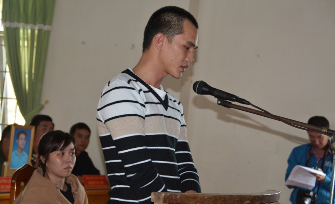 Nguyễn Th&agrave;nh Đức đang trả lời c&acirc;u hỏi của HĐXX.