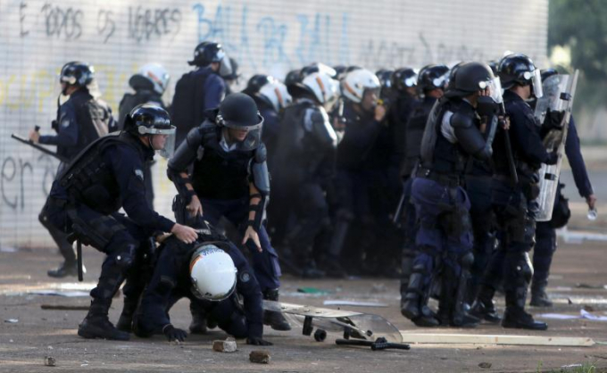 &nbsp;Đ&acirc;y l&agrave; vụ biểu t&igrave;nh bạo lực nhất Brazil kể từ năm 2013.