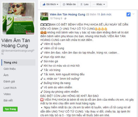 Cẩn trọng khi d&ugrave;ng Vi&ecirc;m &acirc;m t&aacute;n Ho&agrave;ng cung đang b&aacute;n tr&agrave;n lan tr&ecirc;n thị trường