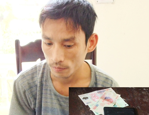 Mai Văn Ngọc bị tạm giam với tang vật vụ &aacute;n. (Ảnh: CA Thanh H&oacute;a cung cấp)