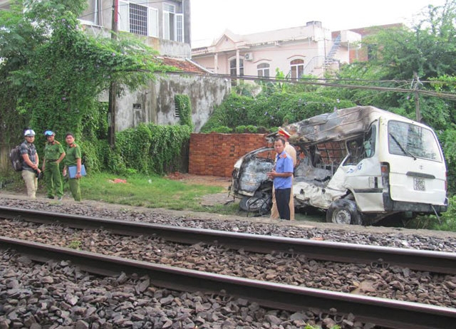 Hiện trường vụ tai nạn.