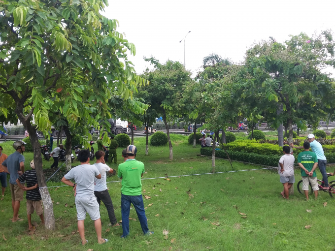 Hiện trường nơi xảy ra vụ việc.