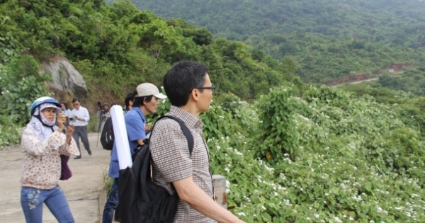 Người dân hoan nghênh Phó Thủ tướng Vũ Đức Đam tới thị sát tại Sơn Trà