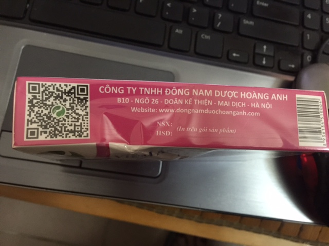 Địa chỉ c&ocirc;ng ty ghi tr&ecirc;n vỏ thuốc.