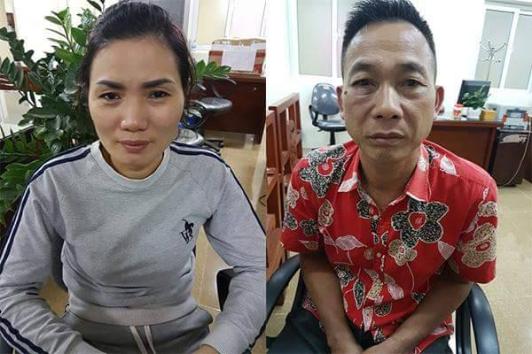 Vợ chồng Li&ecirc;n &ndash; Nguy&ecirc;n tại cơ quan điều tra.