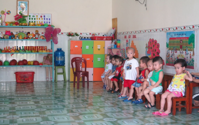 Hiện tại cơ sở mầm non Tuổi thần ti&ecirc;n đang c&oacute; 77 - 80 ch&aacute;u theo học.