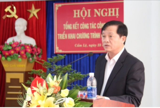 &Ocirc;ng L&ecirc; Văn Sơn - Ph&oacute; B&iacute; thư Quận ủy, Chủ tịch UBND quận Cẩm Lệ. Ảnh: camle.danang.gov.vn.