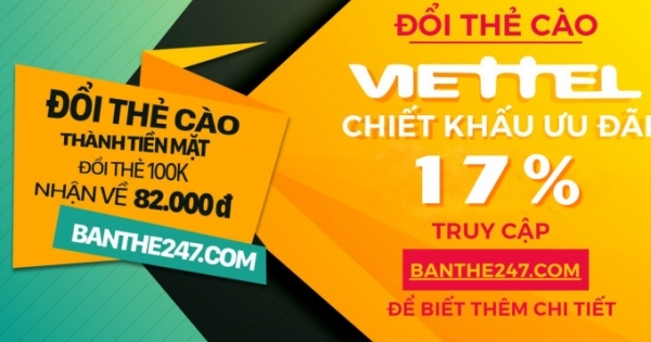 Phương thức đổi thẻ cào sang tiền mặt