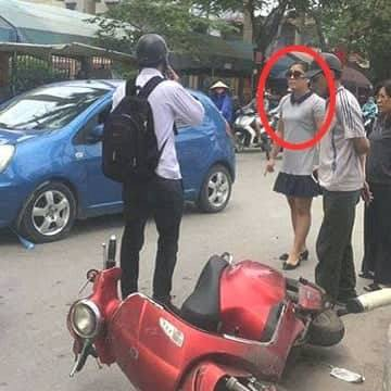 Nữ t&agrave;i xế g&acirc;y