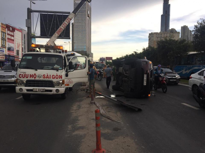 Hiện trường vụ tai nạn.