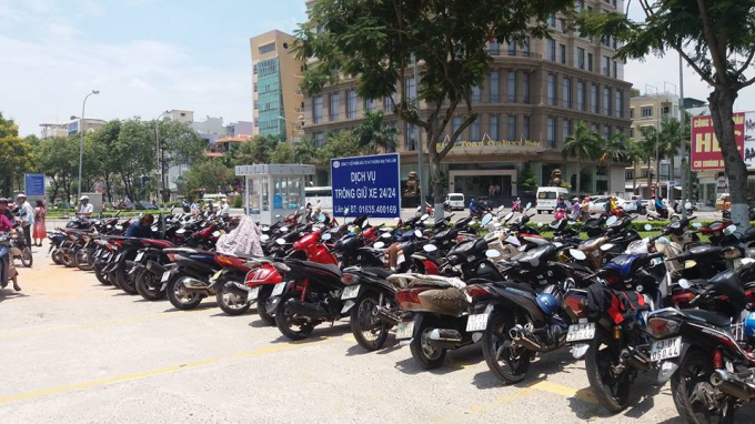 Khu vực b&atilde;i thu ph&iacute; xe sơ s&agrave;i, kh&ocirc;ng c&oacute; b&igrave;nh chữa ch&aacute;y. Ảnh: FB.