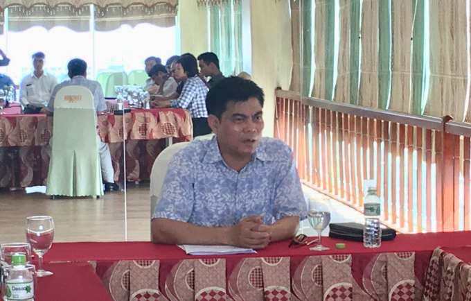 Đại diện c&ocirc;ng ty Th&aacute;i L&acirc;m ph&acirc;n trần quanh việc thu ph&iacute; xe dịch vụ.