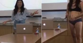 Lạ lùng sinh viên Mỹ cởi quần áo khi thuyết trình luận văn