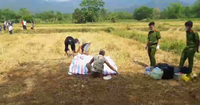 Hiện trường nơi người d&acirc;n ph&aacute;t hiện thi thể anh H.