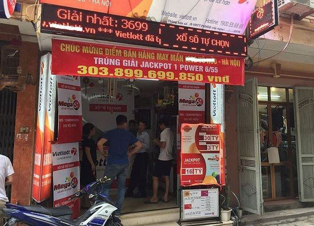 Đại l&yacute; Vietlott, nơi b&aacute;n v&eacute; số Vietlott tr&uacute;ng giải hơn 300 tỷ đồng.