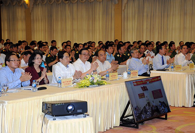 C&aacute;c đại biểu dự hội nghị tại hội trường Trung t&acirc;m Hội nghị quốc tế, số 11 L&ecirc; Hồng Phong (H&agrave; Nội).