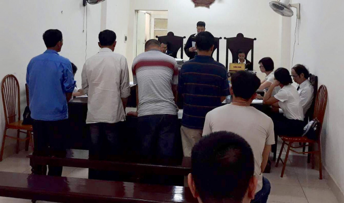 C&aacute;c bị c&aacute;o trong phi&ecirc;n x&eacute;t xử ph&uacute;c thẩm.