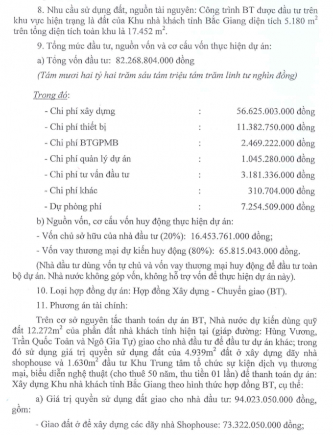 Nh&agrave; đầu tư c&oacute; vốn chủ sở hữu l&agrave; 16,4 tỷ đồng, c&ograve;n 65 tỷ đồng l&agrave; đi vay.