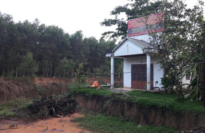 Nh&agrave; v&agrave; đất của &ocirc;ng Nguyễn Văn Minh (cha &ocirc;ng T&acirc;n) đang khiếu kiện