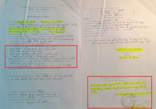 Mặc d&ugrave; kh&ocirc;ng biết b&agrave; T&acirc;m c&oacute; ho&agrave;n th&agrave;nh nhiệm vụ hay kh&ocirc;ng, nhưng Ph&oacute; Chủ tịch UBND x&atilde; Ph&ugrave; Lưu Tế -&nbsp;Đỗ Văn Kỳ vẫn k&yacute; x&aacute;c nhận l&agrave; b&agrave; T&acirc;m đ&atilde; ho&agrave;n th&agrave;nh nhiệm vụ TNXP- Ảnh: Xu&acirc;n Ho&agrave;ng.