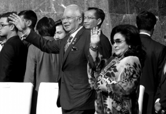 &Ocirc;ng Najib v&agrave; vợ.