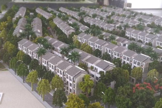 M&ocirc; h&igrave;nh khu ST 5 chưa được ph&ecirc; duyệt thay đổi nhưng chủ đầu tư đ&atilde; rao b&aacute;n rầm rộ. Ảnh: Tiền Phong.