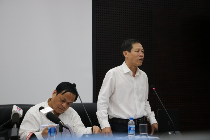 L&atilde;nh đạo Sở Nội vụ trả lời về Đề &aacute;n nguồn nh&acirc;n lực chất lực cao. Ảnh: danang.gov.vn.