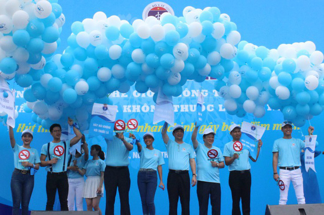 Lễ m&iacute;t tinh hưởng ứng ng&agrave;y thế giới kh&ocirc;ng h&uacute;t thuốc l&aacute; vừa diễn ra tại Đ&agrave; Nẵng