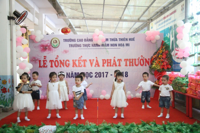 Huế: Trường Mầm non Họa Mi tổ chức Lễ tổng kết năm học 2017-2018