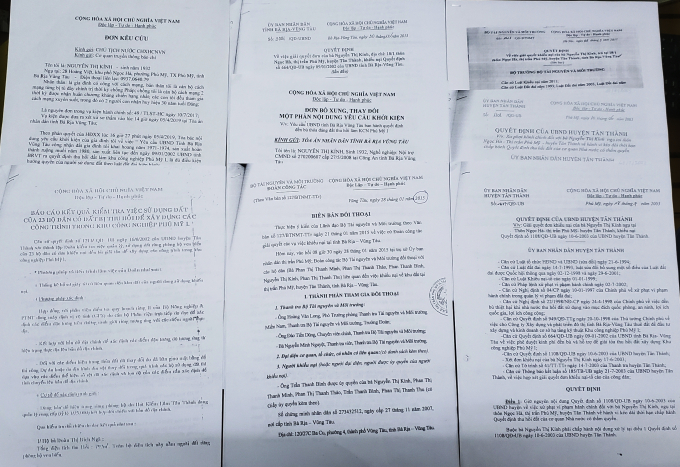 Hồ sơ vụ việc.