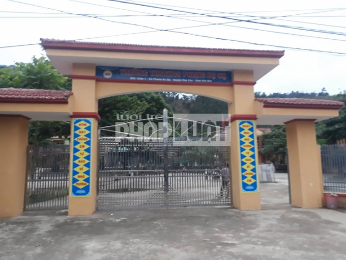 Trường Tiểu học và THCS Phong Dụ Hạ (huyện Văn Yên, Yên Bái). Nguồn: Tuổi trẻ&amp;amp;Pháp luật.