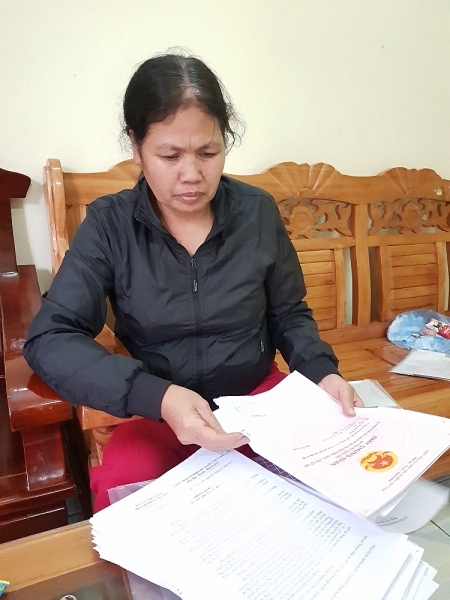 Bà Đào Thị Liên cung cấp chứng cứ, văn bản...