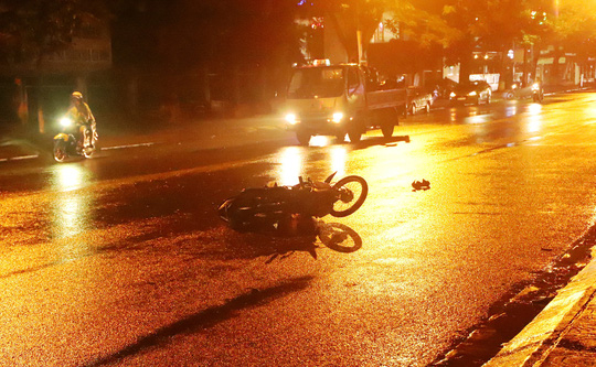 Hiện trường vụ tai nạn.