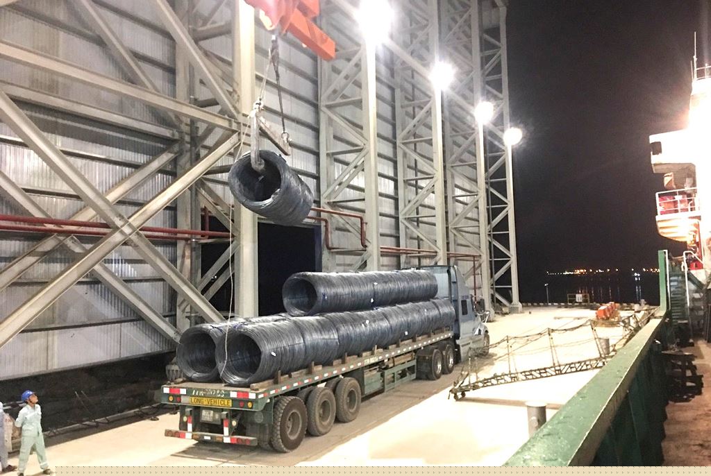 6.000 tấn thép cuộn chất lượng cao được Hòa Phát xuất khẩu sang Nhật Bản vào ngày 19/5/2019 (ảnh: HP)