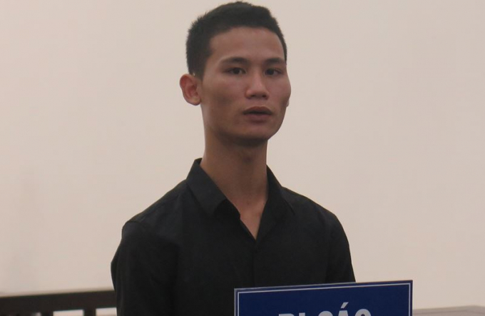 Bị cáo tại tòa.