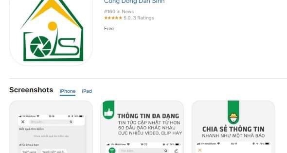 Ra mắt ứng dụng đọc báo kết hợp mạng xã hội trên App Cộng đồng dân sinh