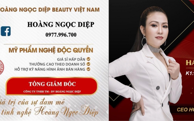 Mỹ phẩm Hoàng Ngọc Diệp: Sau màn “ve sầu thoát xác” vẫn bán hàng chui.