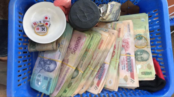 Tang vật thu được tại hiện trường.