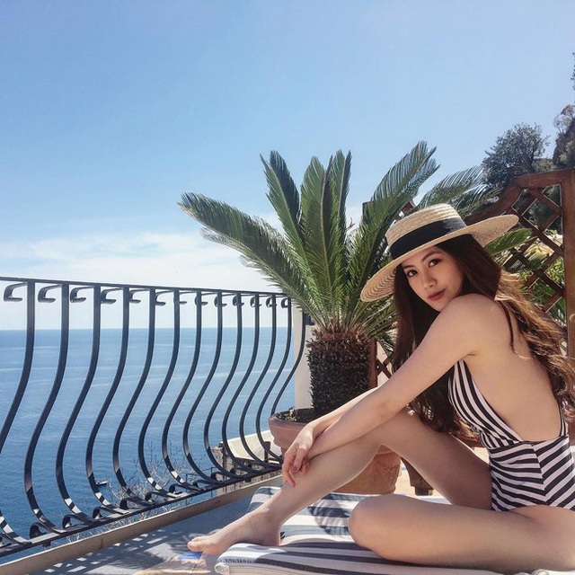 Cô có cuộc sống sang chảnh khi thường xuyên khoe ảnh đi du lịch, ở tại những khu nghỉ dưỡng cao cấp.
