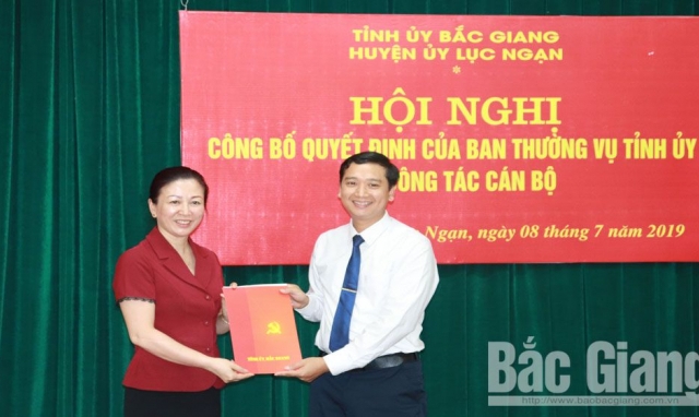 Huyện Lục Ngạn có tân Bí thư