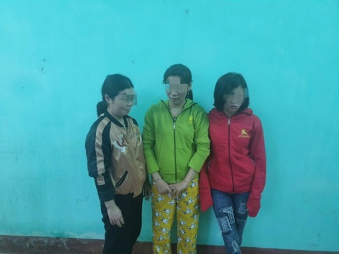 Các đối tượng tại cơ quan công an