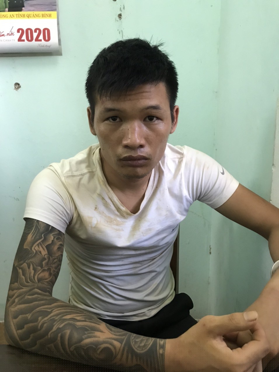 Đối tượng Nguyễn Ngọc Hà tại cơ quan Công an